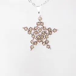 Pendant 30cm - Norma-Silver Chain - Pendant 30cm - Laiton argenté